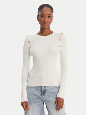 Guess Guess Pulover W6RR58 Z2YK2 Écru Regular Fit