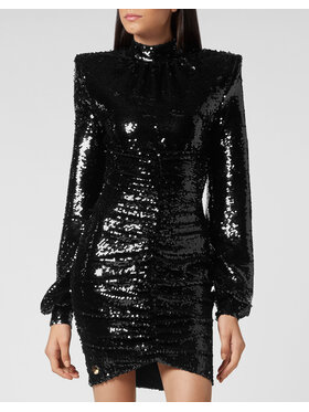 PHILIPP PLEIN PHILIPP PLEIN Večerné šaty 3731 Čierna Regular Fit