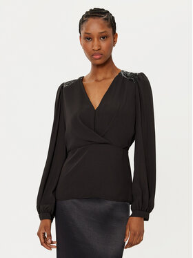 Rinascimento Rinascimento Bluză CFC0019730002 Negru Regular Fit