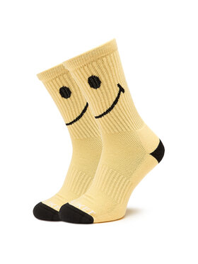Market Market Augstas unisex zeķes Smiley 360001158 Dzeltens