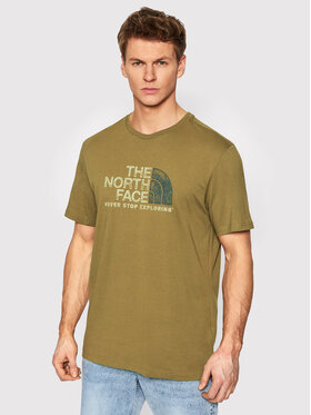 The North Face The North Face T-shirt Rust NF0A4M68 Zelena Regular Fit
