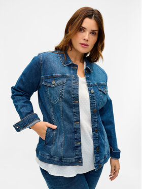 Zizzi Zizzi Farmer kabát J10904A Kék Regular Fit