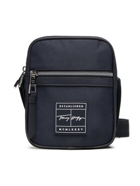 Tommy Hilfiger Tommy Hilfiger Geantă crossover Th Singnature Mini Reporter AM0AM08449 Bleumarin