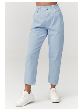 Makadamia Makadamia Jeansy C33 Niebieski Baggy Fit