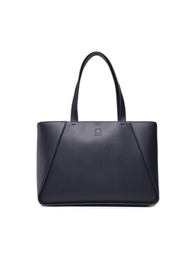 Tommy Hilfiger Tommy Hilfiger Borsetta Th Casual Tote AW0AW14176 Blu scuro