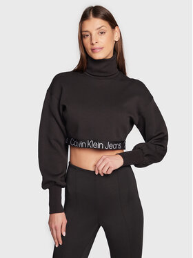 Calvin Klein Jeans Calvin Klein Jeans Bluzka J20J220436 Czarny Relaxed Fit