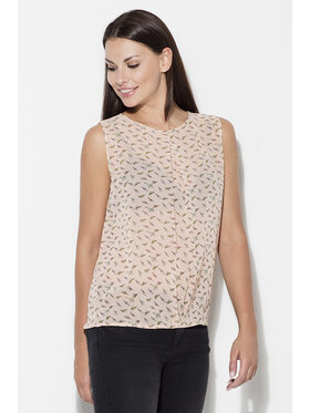 Lenitif Lenitif Bluzka K139 Różowy Regular Fit