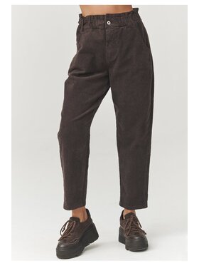 Makadamia Makadamia Jeansy C33 Brązowy Baggy Fit