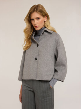 Motivi Motivi Cappotto R245W000147N013 Grigio Regular Fit