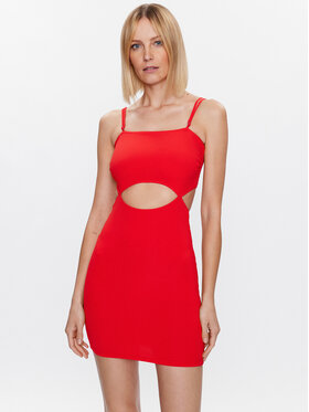 Maaji Maaji Poletna obleka 2001CSD001 Rdeča Slim Fit