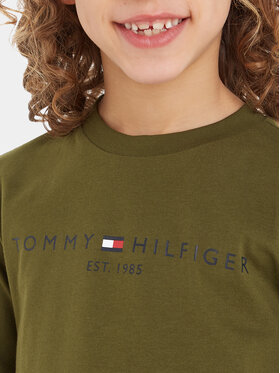 Tommy Hilfiger Bluza Essential KS0KS00202 Zelena Regular Fit