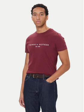 Tommy Hilfiger Tommy Hilfiger Tricou Logo MW0MW11797 Roșu Slim Fit