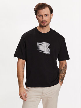 Calvin Klein Calvin Klein Tričko Motion Logo K10K111126 Čierna Regular Fit