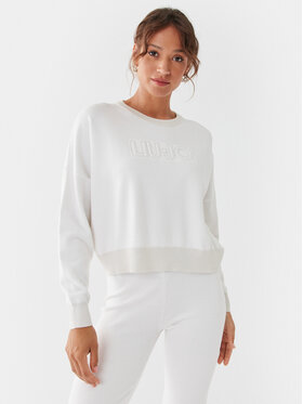 Liu Jo Sport Liu Jo Sport Pulover TF3134 MA63M Écru Relaxed Fit