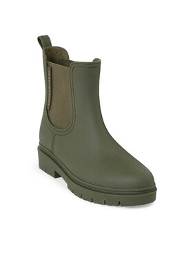 Tommy Hilfiger Tommy Hilfiger Guminiai batai Essential Tommy Rainbootie FW0FW07471 Chaki