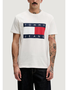 Tommy Jeans Tommy Jeans T-shirt DM0DM22645 Bianco Casual Fit