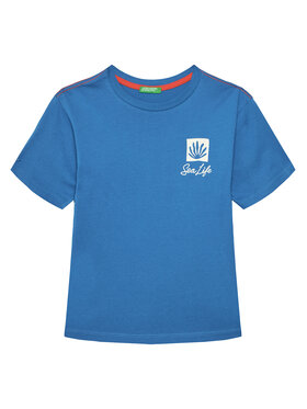 United Colors Of Benetton United Colors Of Benetton Marškinėliai 3I1XC10P4 Mėlyna Oversize