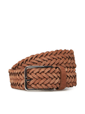 Calvin Klein Calvin Klein Чоловічий ремінь Warmth Braided Suede 35Mm K50K512841 Коричневий