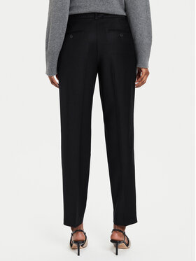 Weekend Max Mara Hlače Caldaia 2425136132 Crna Straight Fit