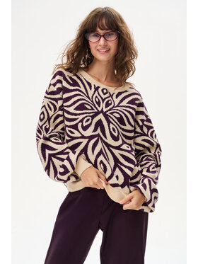 blue shadow blue shadow Sweter Pegy Beżowy Regular Fit