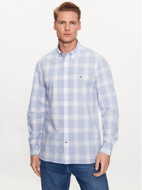 Tommy Hilfiger Tommy Hilfiger Риза Crinkle MW0MW31821 Син Regular Fit