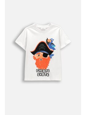 Coccodrillo Coccodrillo T-Shirt WC6143201RBK-001 Biały Regular Fit
