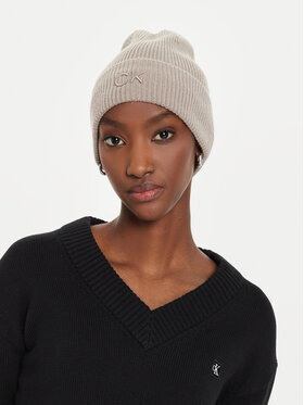 Calvin Klein Calvin Klein Czapka Embroidery Fine K60K612590 Beżowy