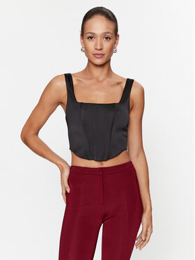 Guess Guess Top Lia W3BH87 WDEE2 Czarny Slim Fit