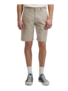 Lee Lee Szorty materiałowe Regular Chino Short Beżowy Chino Fit