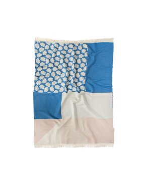 KAASKAS KAASKAS Narzuta na łóżko Sonia Blue Niebieski