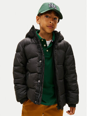 Tommy Hilfiger Tommy Hilfiger Télikabát KB0KB10093 S Fekete Regular Fit