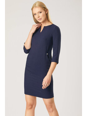 QUIOSQUE QUIOSQUE Každodenné šaty 13-TK-4044 Tmavomodrá Regular Fit