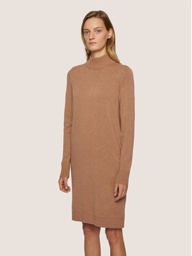 Boss Boss Sukienka dzianinowa C_Fabelletta 50436150 Brązowy Regular Fit