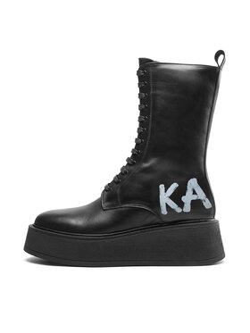 KARL LAGERFELD Čizme KL42475 Crna