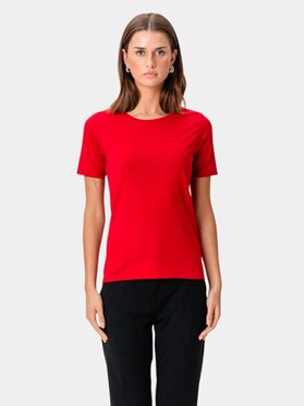TeeShoppen TeeShoppen T-Shirt 'Basic Collection' Czerwony Regular Fit