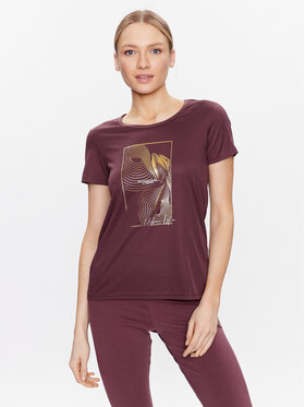 CMP CMP Maglietta tecnica 38T6656 Bordeaux Regular Fit