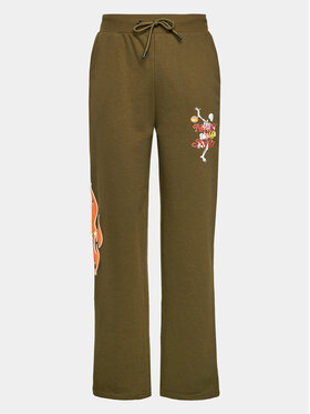 Night Addict Night Addict Долнище анцуг MJB-NA516FLAMES Зелен Regular Fit