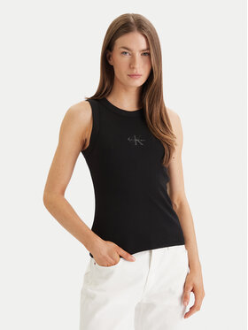 Calvin Klein Jeans Calvin Klein Jeans Top LV047E200G Negru Slim Fit