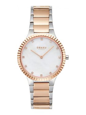 Obaku Obaku Zegarek V292LXZWSH Różowe złoto