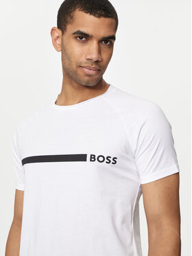 Boss Majica T-Shirt Rn Slim Fit 50517970 Bela Slim Fit