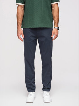 Ombre Ombre Chinosy OM-PACP-0293 Granatowy Chino Fit