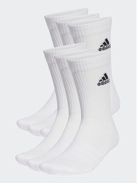 adidas adidas Unisex Magasszárú Zokni Cushioned Sportswear Crew Socks 6 Pairs HT3453 Fehér