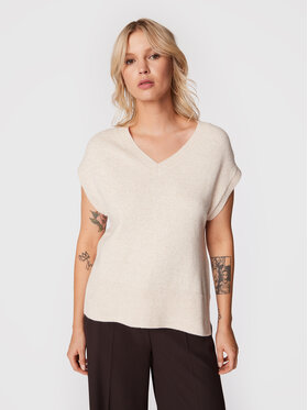Olsen Olsen Svetr Chloe 11003827 Béžová Relaxed Fit