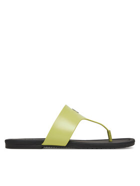 Calvin Klein Jeans Calvin Klein Jeans Šlepetės per pirštą Flat Sandal Toepost Mg YW0YW01691 Žalia