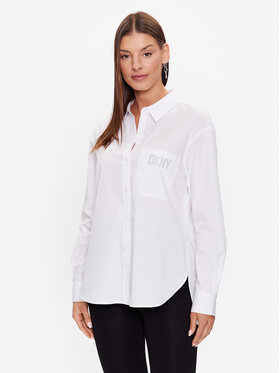 DKNY DKNY Košile P31M0RY2 Bílá Oversize