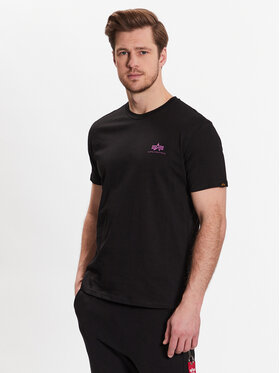 Alpha Industries Alpha Industries T-Shirt Backprint T 128507 Czarny Regular Fit