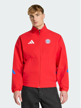 adidas adidas Kurtka wielofunkcyjna FC Bayern Z.N.E. Anthem Jacket Czerwony Loose Fit