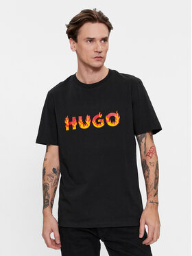 Hugo Hugo T-Shirt Danda 50504542 Czarny Regular Fit