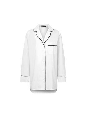 Le Songe Le Songe Koszula nocna CLASSIC SHHIRT Biały Regular Fit