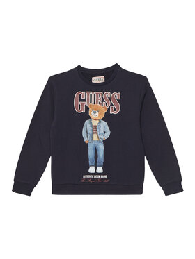 Guess Guess Pulóver L6RQ05 KAD74 Sötétkék Regular Fit